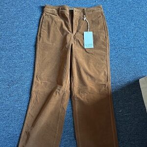 NWT Carve Designs Women's Brown Corduroy Trousers